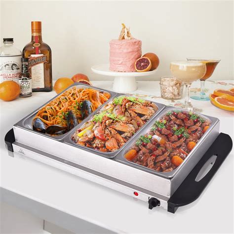 Stainless Steel Hot Food Warmer Box with Adjustable 